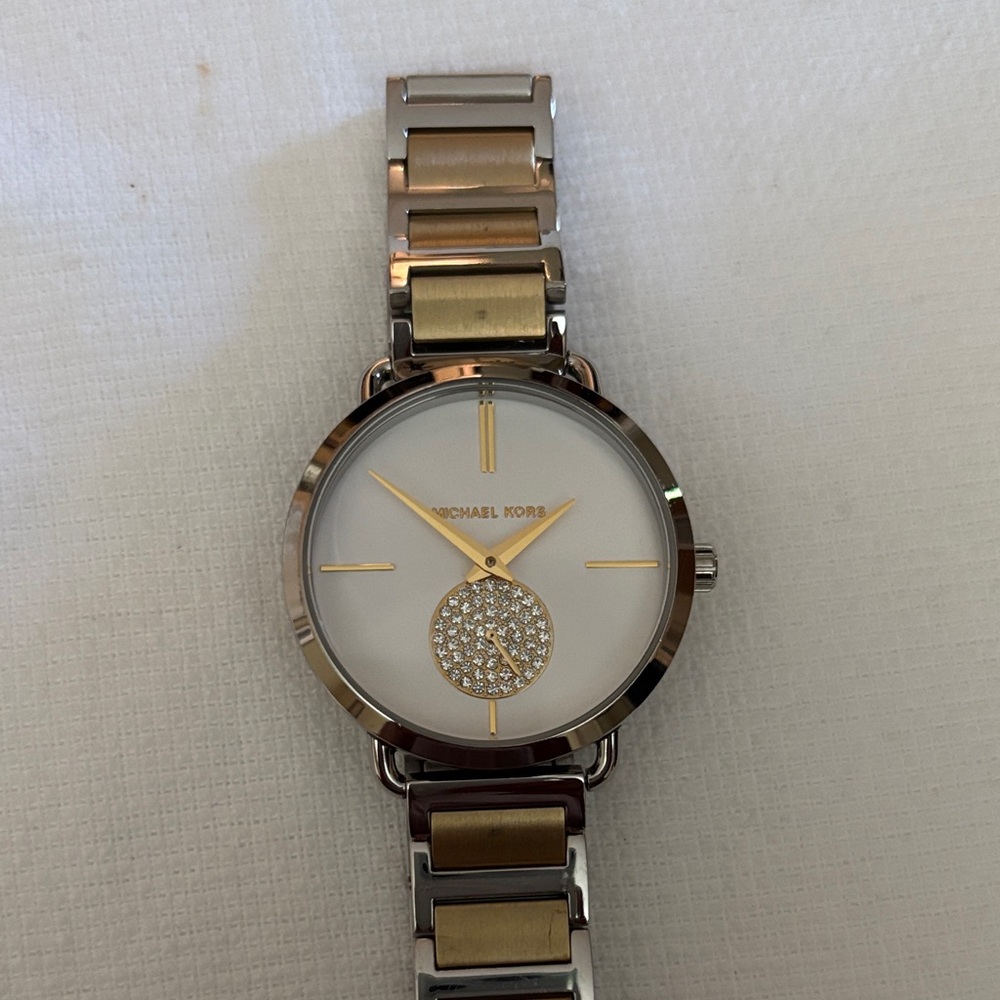 Michael Kors Two-Tone Crystal Watch